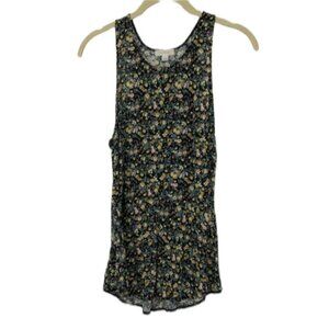 Wilfred  Aritzia floral multicolor tank top high scoop neck xs
